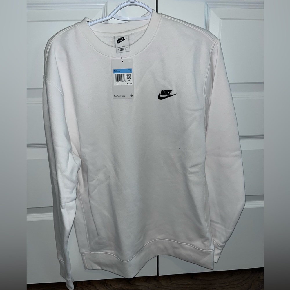 Nike white Sportwear Club Crewneck